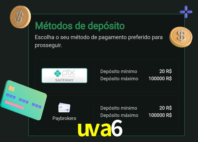 O cassino uva6 oferece uma grande variedade de métodos de pagamento