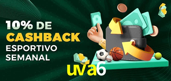 10% de bônus de cashback na uva6